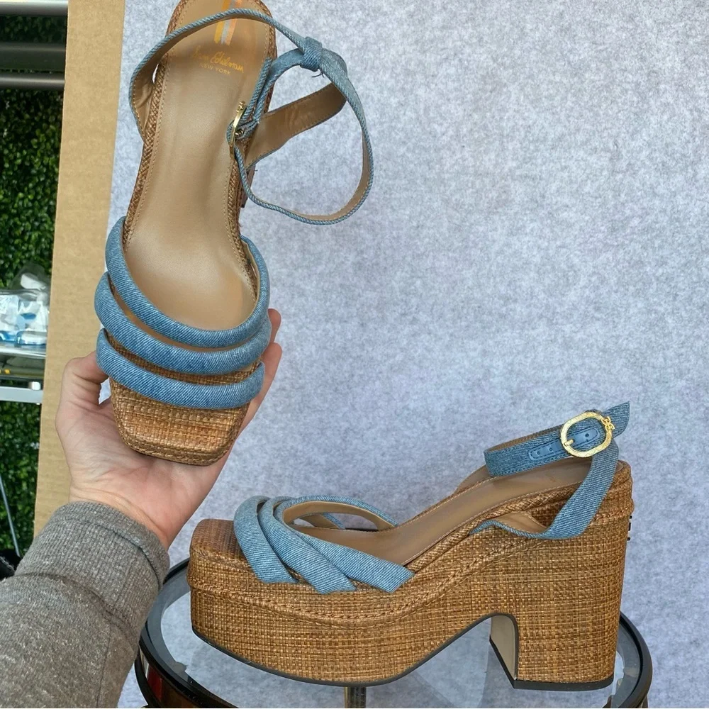 S18 Sam Edelman Women's Tibby Platform Wedge Sandal
